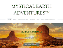 Tablet Screenshot of mysticalearthadventures.com